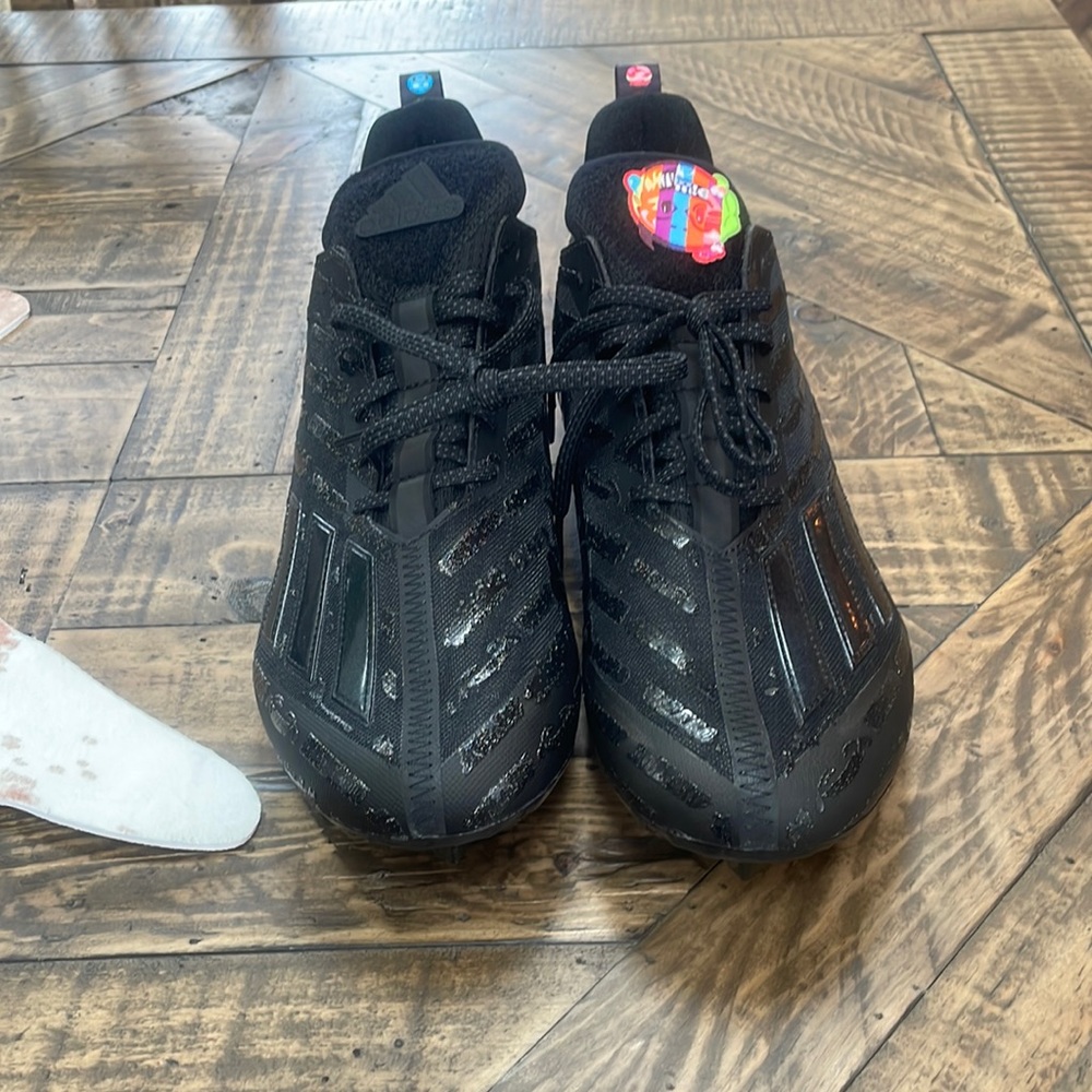 Adidas Adizero black football cleats. Size 11